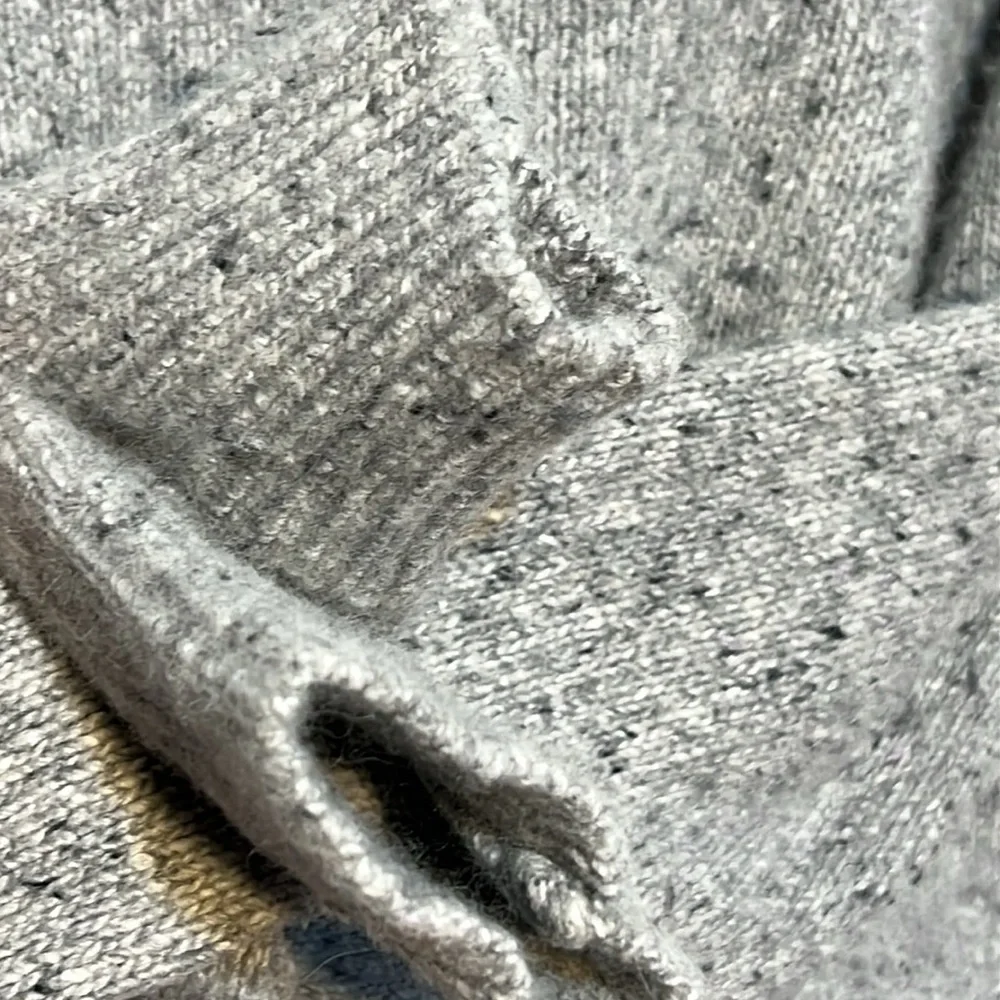 Madewell Womens Grey Merino Wool Blend Alpaca Blend Crew Neck Sweater Size XL - Picture 8 of 14